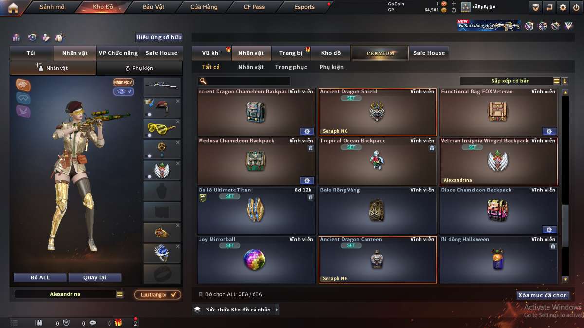 shop acc cf uy tin gia re